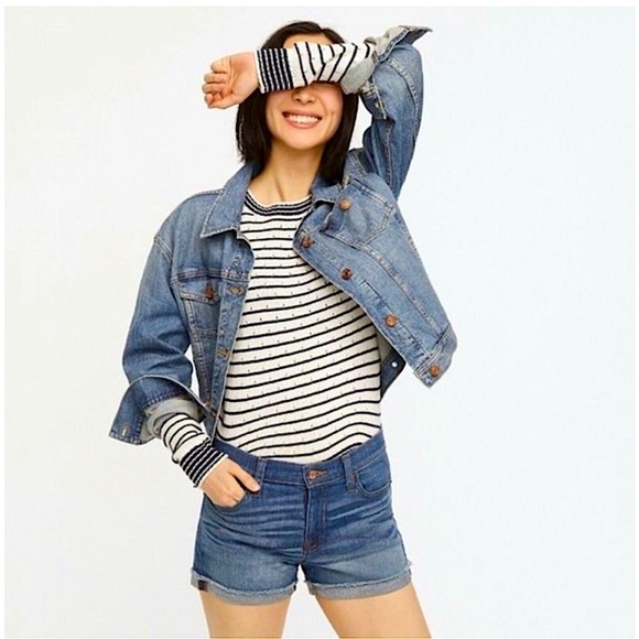J.Crew Broken In Boyfriend Denim Shorts - Picture 1 of 5